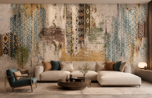 پوستر دیواری پتینه سنتی مدرن