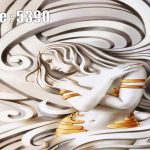 پوستر دیواری گچ بری طرح زن