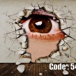 پوستر دیواری سه‌بعدی چشم