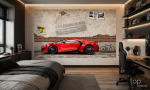 پوستر دیواری لوکس طرح سوپر اسپرت لایکان و دیوار گرافیتی (Lykan HyperSport) - Image 2