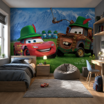 پوستر دیواری سه بعدی طرح مک کوئین و ماتر (مدل سفر به آلپ) - Image 2