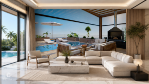 پوستر دیواری تراس لوکس