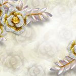 پوستر دیواری طرح گل‌های جواهری