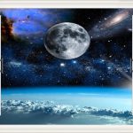 پوستر دیواری پنجره رو به ماه