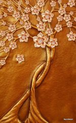 پوستر دیواری طرح درخت طلایی