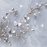 پوستر دیواری طرح هندسی طوسی و طلایی