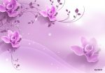 پوستر دیواری ارکیده بنفش