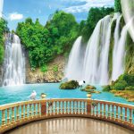 پوستر دیواری آبشار