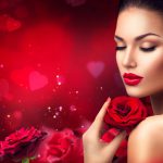 پوستر دیواری گل رز قرمز
