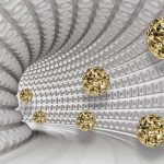 پوستر دیواری لوکس تونلی طلایی