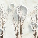 پوستر دیواری طرح شاخه و حلقه