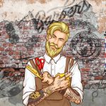 پوستر دیواری آرایشگاه مردانه