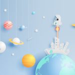 پوستر دیواری طرح فضا