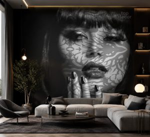پوستر دیواری چهره زن