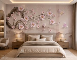 پوستر دیواری طرح شکوفه‌های بهاری