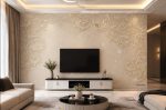 پوستر دیواری طرح داماسک نئوکلاسیک کرم و عاجی - تصویر 2