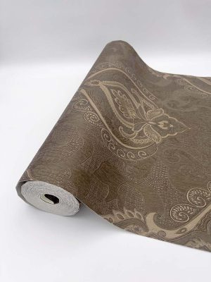 کاغذ دیواری داماسک گردویی