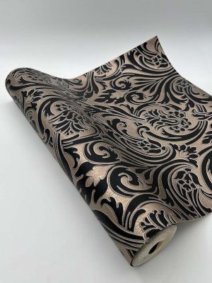 حراج کاغذ دیواری مشکی طلایی