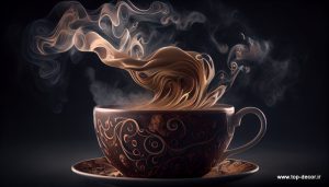 پوستر دیواری طرح فنجون قهوه