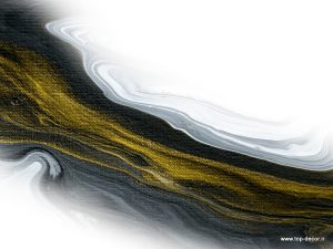 پوستر دیواری طرح رود رنگی مشکی طلایی
