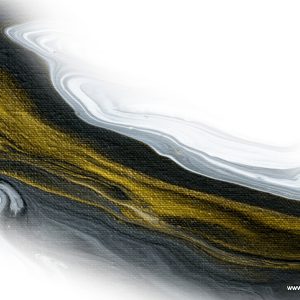 پوستر دیواری طرح رود رنگی مشکی طلایی