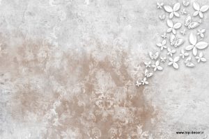 پوستر دیواری طرح پتینه و پروانه