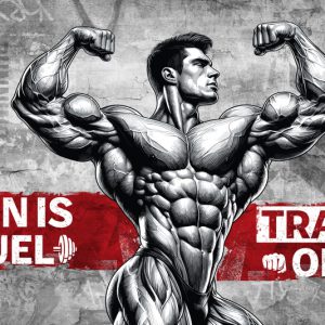 پوستر دیواری طرح باشگاه بدنسازی مردونه طراحی فیگور