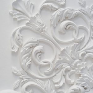 پوستر دیواری طرح گچ بری حاشیه دیوار