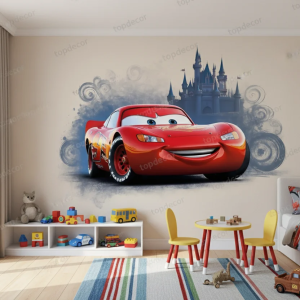 پوستر دیواری ماشین مک‌کوئین (Lightning McQueen)