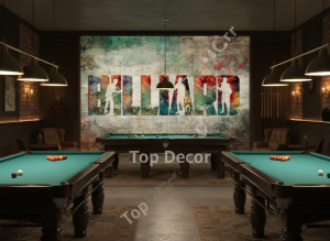 پوستر دیواری طرح BILLIARD