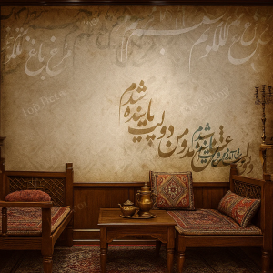 پوستر دیواری طرح خوشنویسی