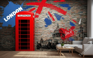 پوستر دیواری London Red Telephone
