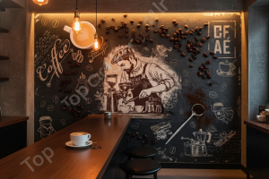 پوستر دیواری کافه مدل Coffee Barista 
