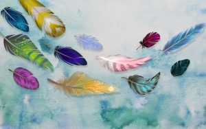 پوستر دیواری طرح پر