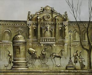 پوستر دیواری کلاسیک طلایی