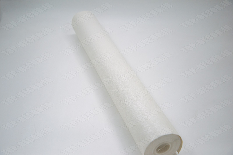 کاغذ دیواری PVC سفید قابل شستشو با طراحی مینیمال