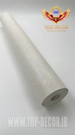 کاغذ دیواری سفید ساده اکلیلی | قابل شستشو و PVC - Image 2