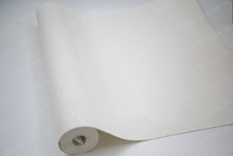 کاغذ دیواری سفید ساده اکلیلی با بافت پتینه‌ای