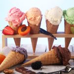 پوستر دیواری بستنی رنگارنگ با طراحی فانتزی