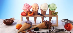 پوستر دیواری بستنی رنگارنگ با طراحی فانتزی