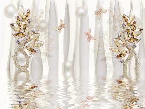 پوستر دیواری لوکس جواهرنشان
