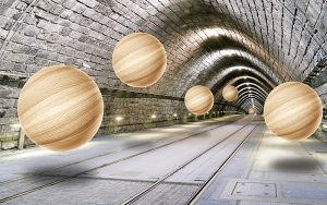 پوستر دیواری سه‌بعدی تونل