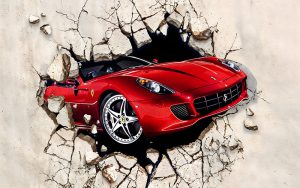 پوستر دیواری ماشین اسپرت