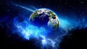 پوستر دیواری سیاره زمین در فضا