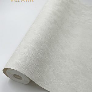 کاغذ دیواری سفید ساده قابل شستشو