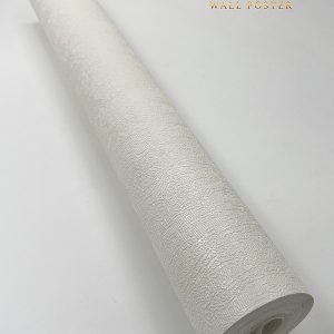 کاغذ دیواری سفید ساده قابل شستشو