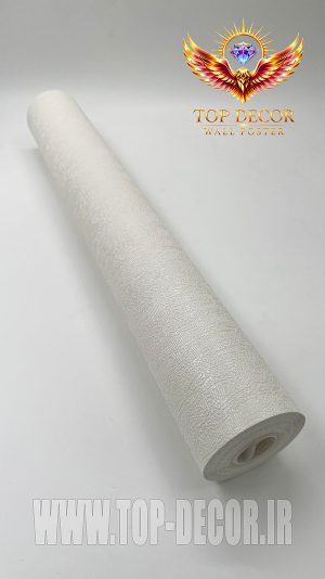 کاغذ دیواری سفید ساده قابل شستشو